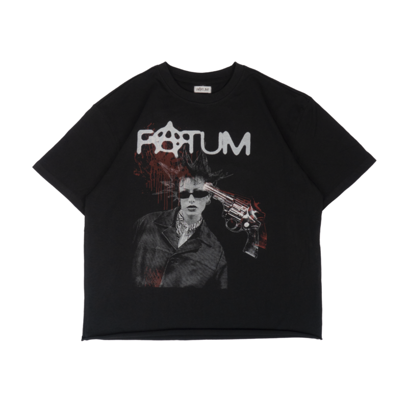 „SPIKE GUN” Heavy T-shirt cropped